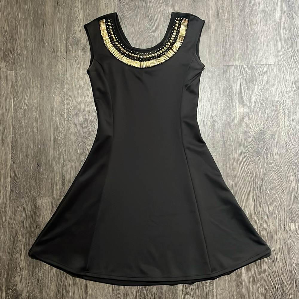 Bead Detail A-Line Dress